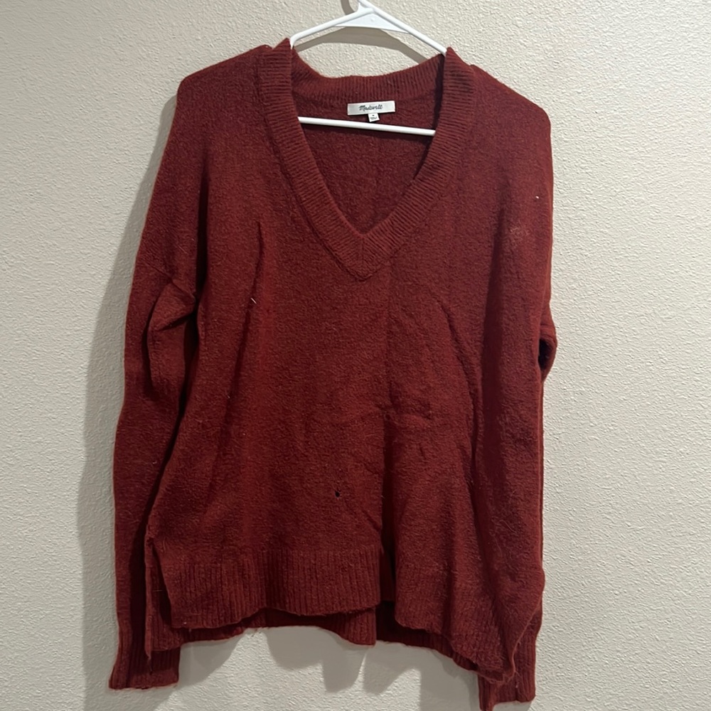 Rust/burnt orange Madewell sweater